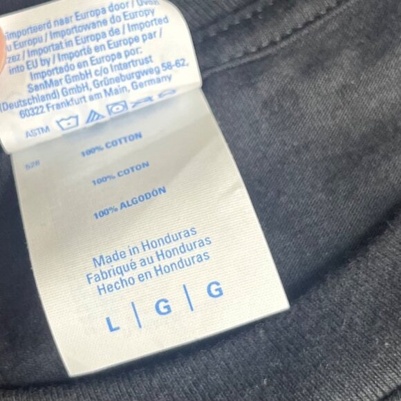 Port & Company New York Baseball Skyline Tshirt Mens Large Black New - Picture 7 of 9